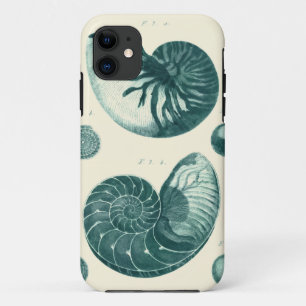 Red and Green Seashell Art iPhone 11 Case