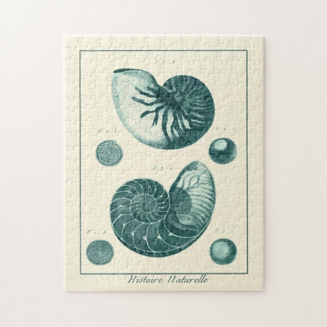 Red and Green Seashell Art Jigsaw Puzzle (Vertical)