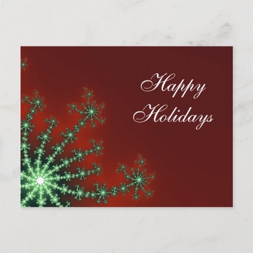 Red and Green Snowflake Business Holiday