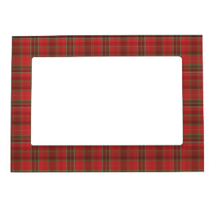 Red and Green Soft Plaid Magnetic Frame