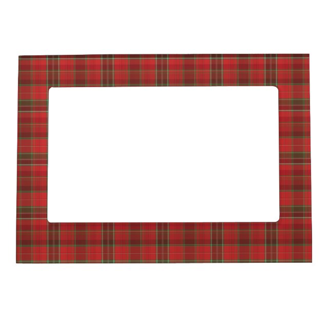 Red and Green Soft Plaid Magnetic Frame (Front)