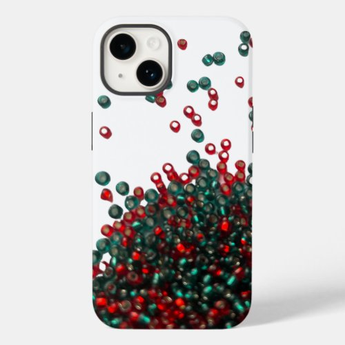 Red And Green Spilled Beads Case_Mate iPhone 14 Case
