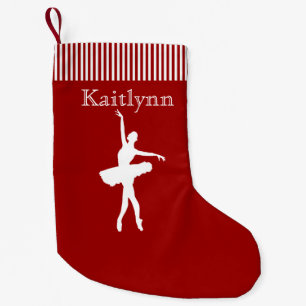 Red and Green Stripe Dancer Christmas Stocking