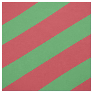 Red and green striped pattern fabric