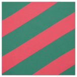 Red and green striped pattern fabric
