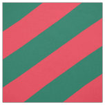 Red and green striped pattern fabric