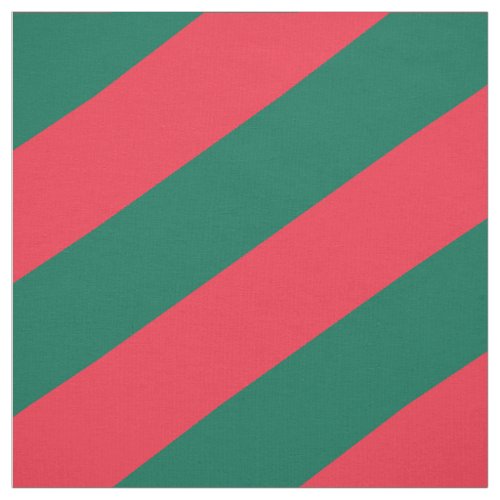 Red and green striped pattern fabric