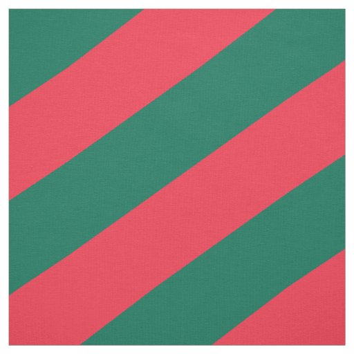 Red and green striped pattern fabric