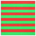 Red and Green Stripes Design  Fabric