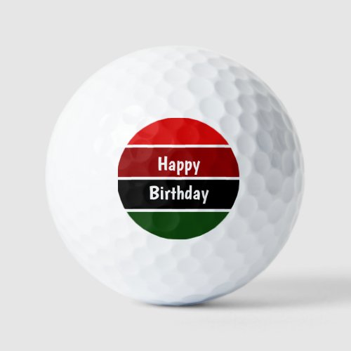 Red And Green Stripes Golf Balls