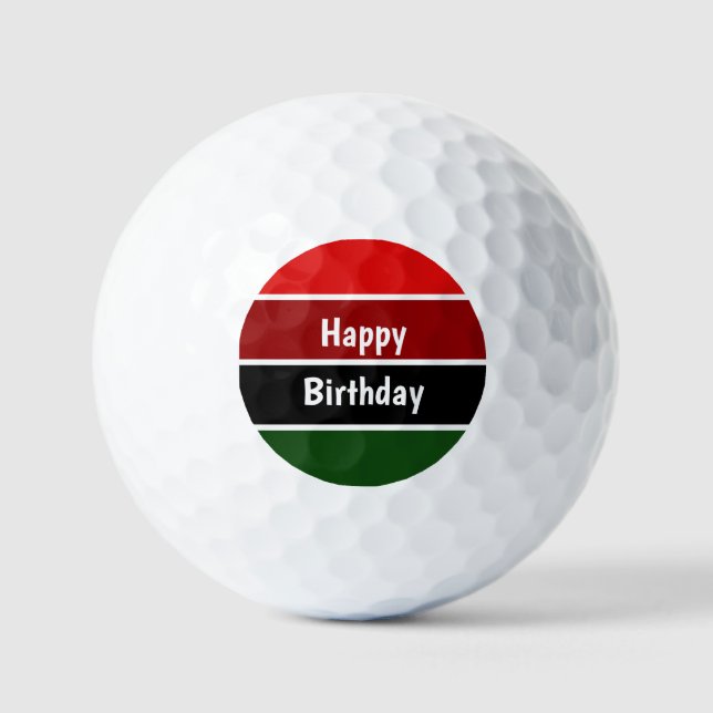 Red And Green Stripes Golf Balls (Front)