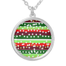 Red and Green Stripes Polka Dots Christmas