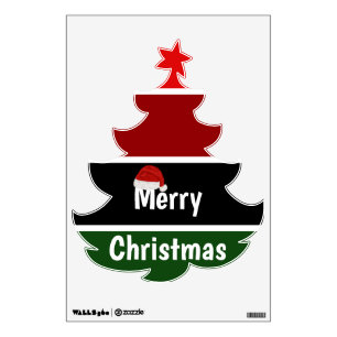 Red And Green Stripes Wall Decal