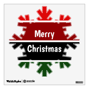 Red And Green Stripes Wall Decal