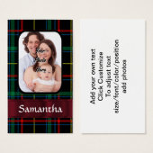 Red and green tartan (Front & Back)