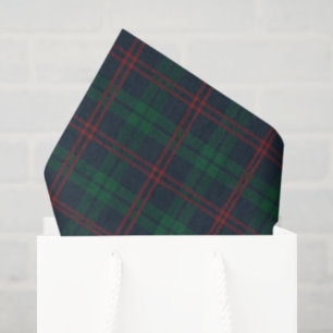 Red and green Tartan Plaid Christmas  Tissue Paper