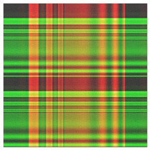 Red and Green Tartan Plaid Fabric