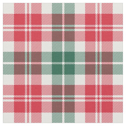 Red and Green Tartan Plaid Holiday Fabric