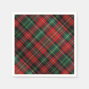 Red and Green Tartan Plaid Napkins