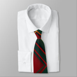 Red And Green Tartan Plaid Pattern Neck Neck Tie