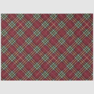 Red and Green Tartan Tissue Paper