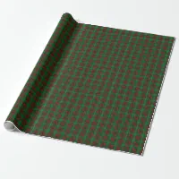 Classic Christmas Wrap Damask Red Green Wrapping Paper