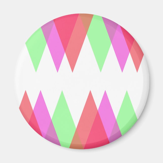Red and green triangles magnet (Front)