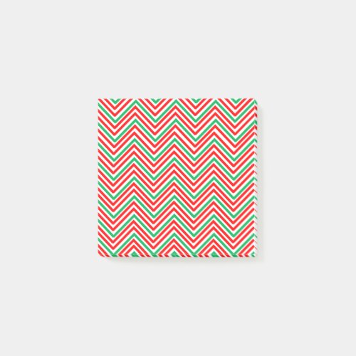 Red and Green Zig_Zag Post_it Notes