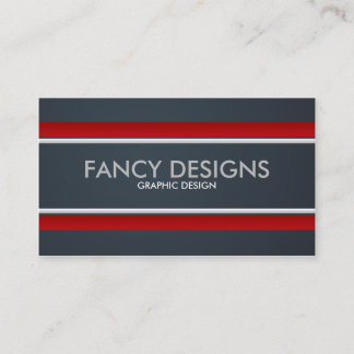 Red and Grey Business Card