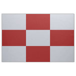 Red and Grey Checkered Rectangles Fabric