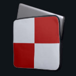 Red and Grey Checkered Rectangles Laptop Sleeve<br><div class="desc">Two red rectangles and two grey rectangles form a checkered pattern in this clean graphic design. 

 

 Digitally created image. 
 Copyright © 2012 Claire E. Skinner. All rights reserved.</div>