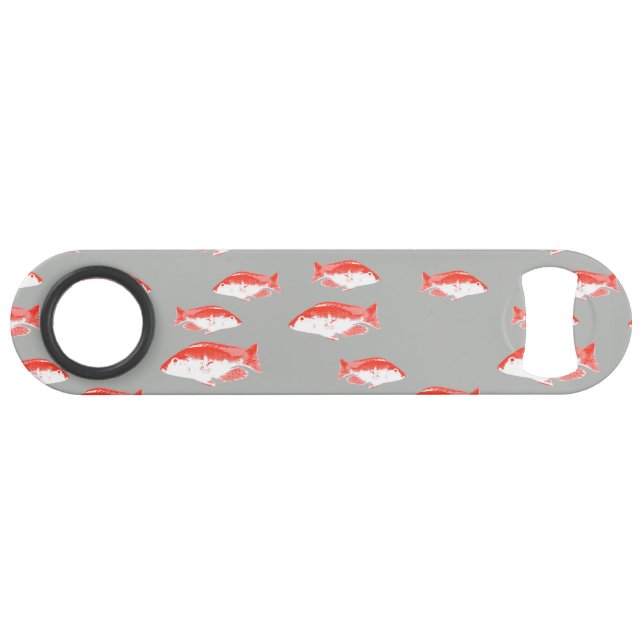 Red and grey fish bar key (Back Horizontal)