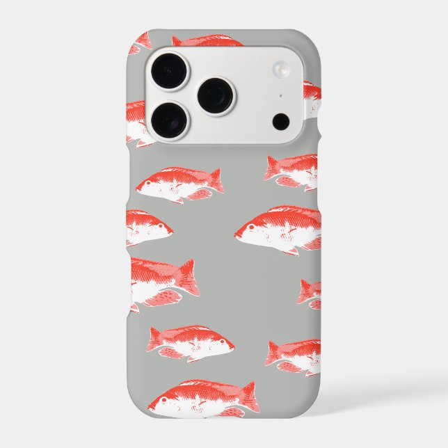 Red and grey fish Case-Mate iPhone case (Back)
