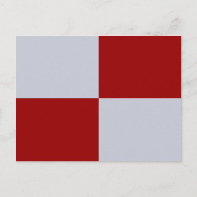 Red and Grey Rectangles Postcard (Front)