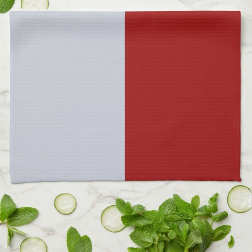 Red and Grey Rectangles Towel