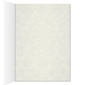 Red and Ivory Damask Table Number Card (Inside (Right))