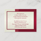 Red and Ivory Floral Enclosure Card (Back)