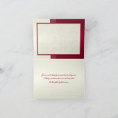 Red and Ivory Floral Thank You Card (Inside)