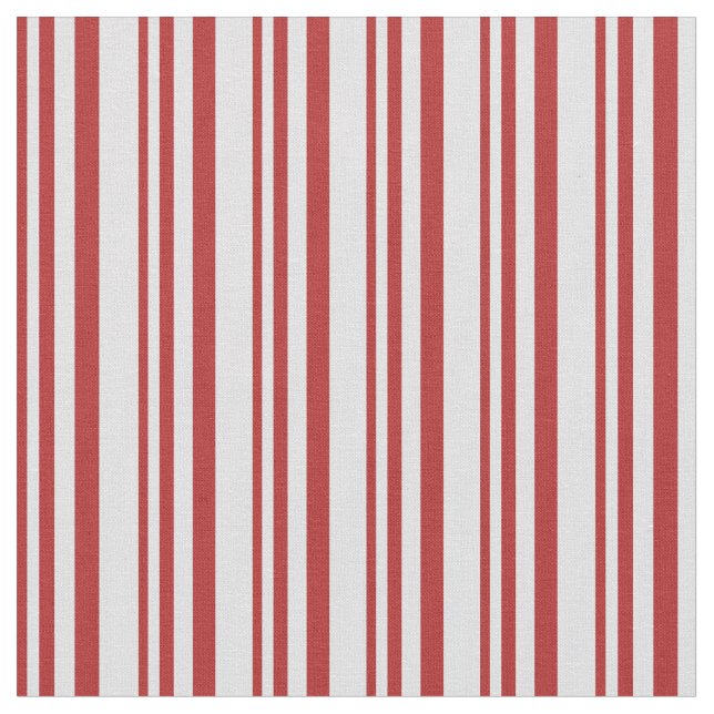 Red and Lavender Colored Stripes Pattern Fabric (Close Up)