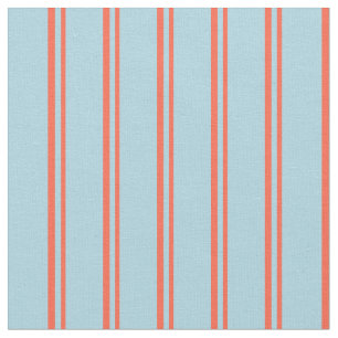 Red and Light Blue Colored Stripes Pattern Fabric