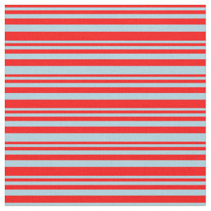Red and Light Blue Pattern Fabric