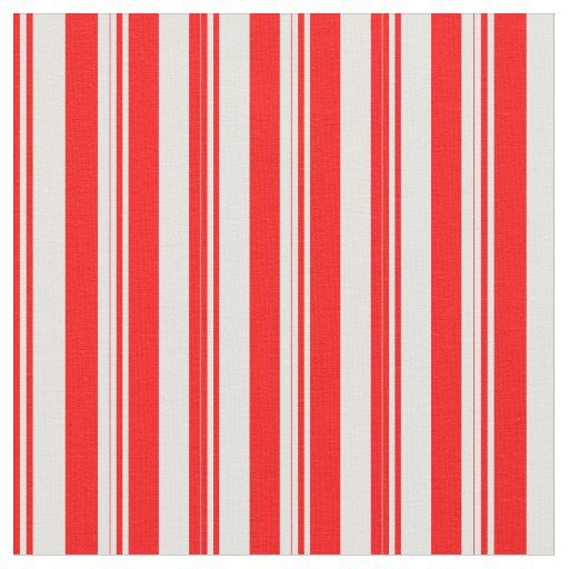 Red and Light Cyan Pattern of Stripes Fabric