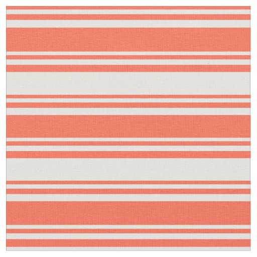 Red and Light Cyan Striped/Lined Pattern Fabric
