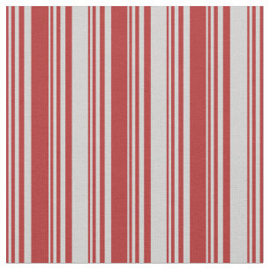 Red and Light Gray Striped/Lined Pattern Fabric