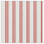 [ Thumbnail: Red and Light Yellow Colored Stripes Fabric ]