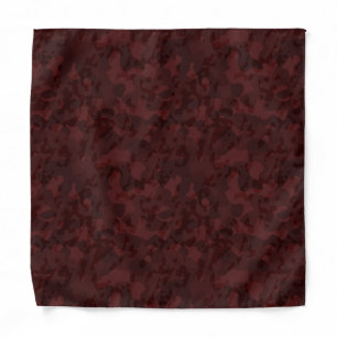 Red and Maroon Camo abstract Bandana