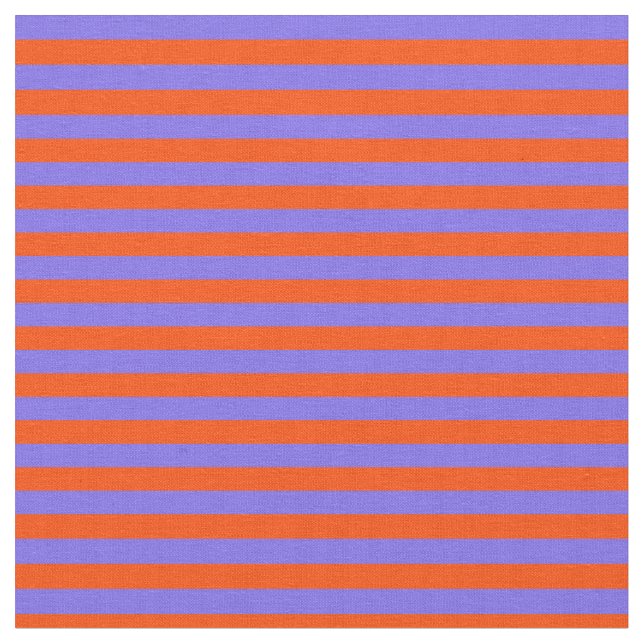 Red and Medium Slate Blue Striped/Lined Pattern Fabric (Close Up)