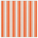 [ Thumbnail: Red and Mint Cream Lined/Striped Pattern Fabric ]