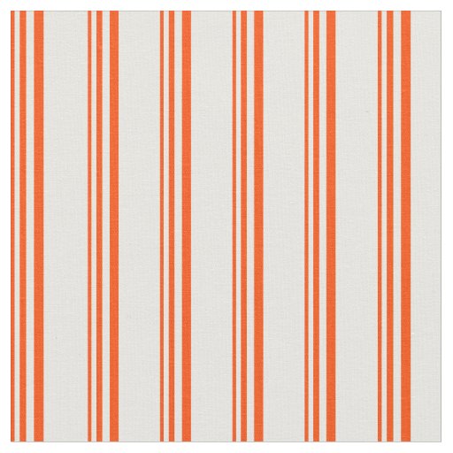 Red and Mint Cream Stripes/Lines Pattern Fabric