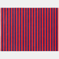 Red and Navy Blue Nautical Stripes Outdoor Rug | Zazzle